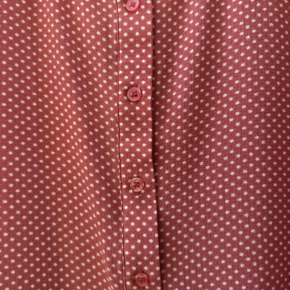 Lemon Tart Large Silky Button Down Tank Top - Picture 3 of 7